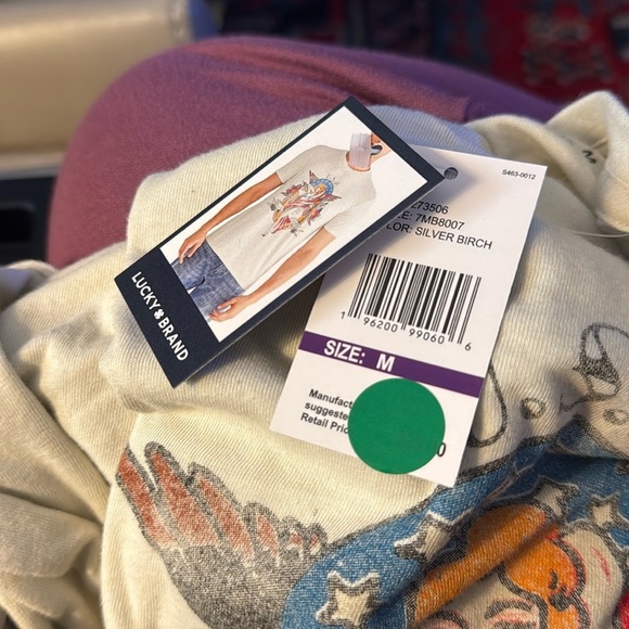 NWT Lucky Brand men’s t shirt USA flag size Medium - Picture 4 of 5